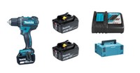 Makita Akku-Bohrschrauber 18V - DDF482RFJ - 2 Akkus - Makpac - Schnell LadegeräT