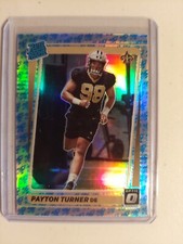 2021 Donruss Optic Payton Turner Rated Rookie Rocket Emoji Prizm #259 Saints SP 