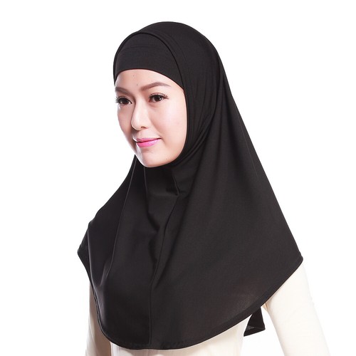 One Piece Amira Muslim Instant Hijab Scarf Pull On Ready To Wear Headscarf Shawl - Picture 53 of 125