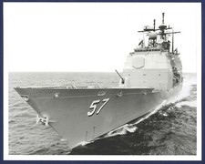 USS LAKE CHAMPLAIN CG-57 Guided Missile Cruiser 8 x 10 Official USN Photo