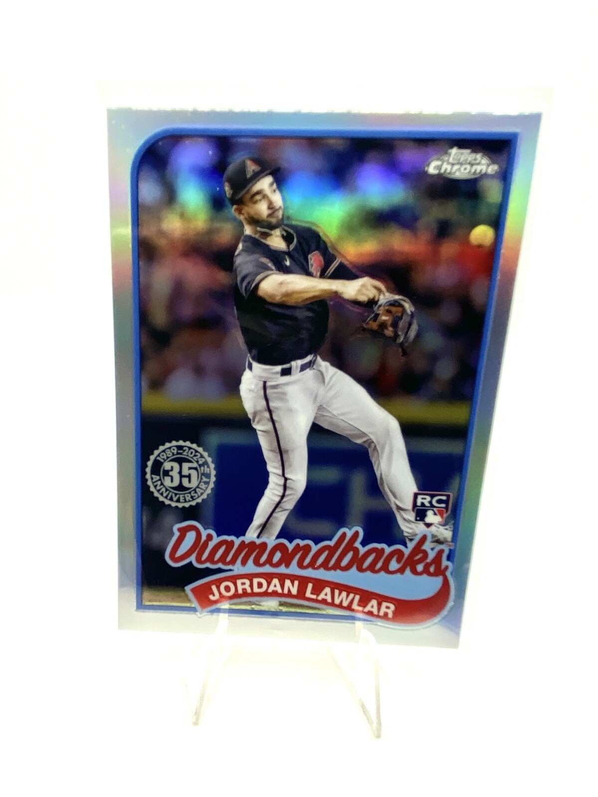 2024 Topps Chrome - 1989 Topps Baseball #89CB-14 Jordan Lawlar (RC)