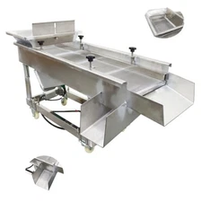 220V Linear Vibrating Screen(JG50-150,3mm)150W Strainer Screening Machine Shaker