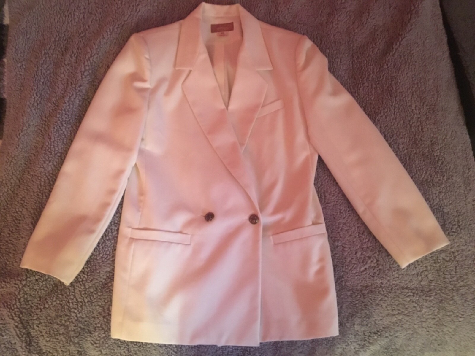 Worthington Vintage Cream Blazer Jacket 