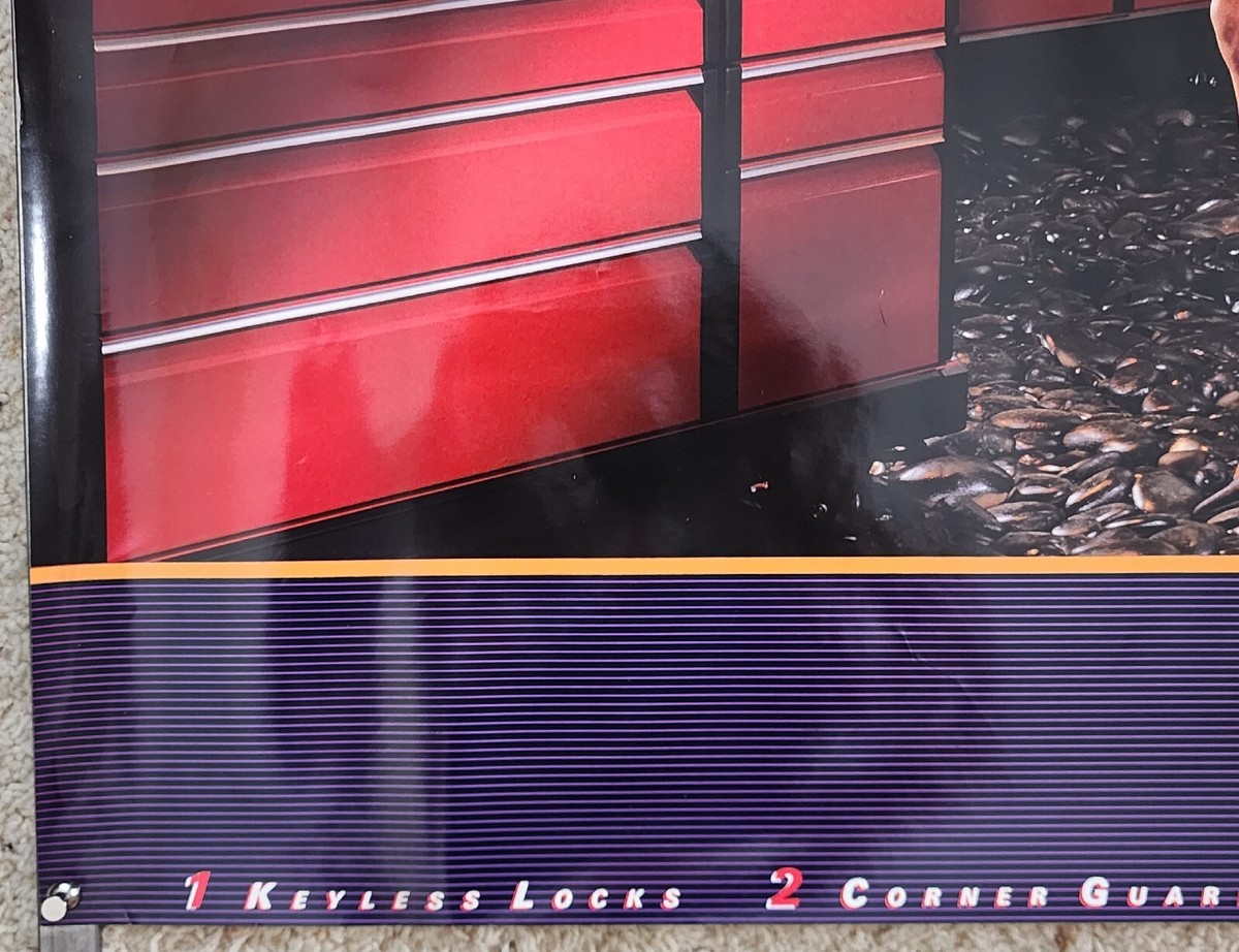 Snap-on Tools Advertising Poster 39x25 1989 Series 2000 Box