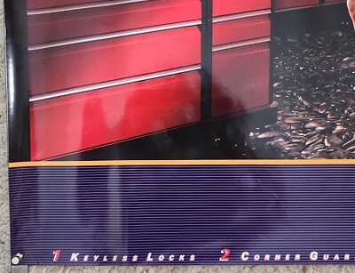 Snap-on Tools Advertising Poster 39x25 1989 Series 2000 Box