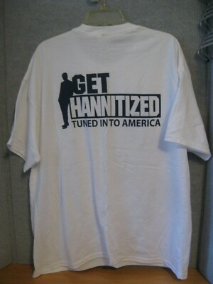 Sean Hannity ''Get Hannitized Tuned Into America'' ShortSleeve T-Shirt-Promotional