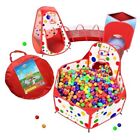 5-Piece Kids Play Tents Crawl Tunnels and Ball Pit Popup Bounce Playhouse