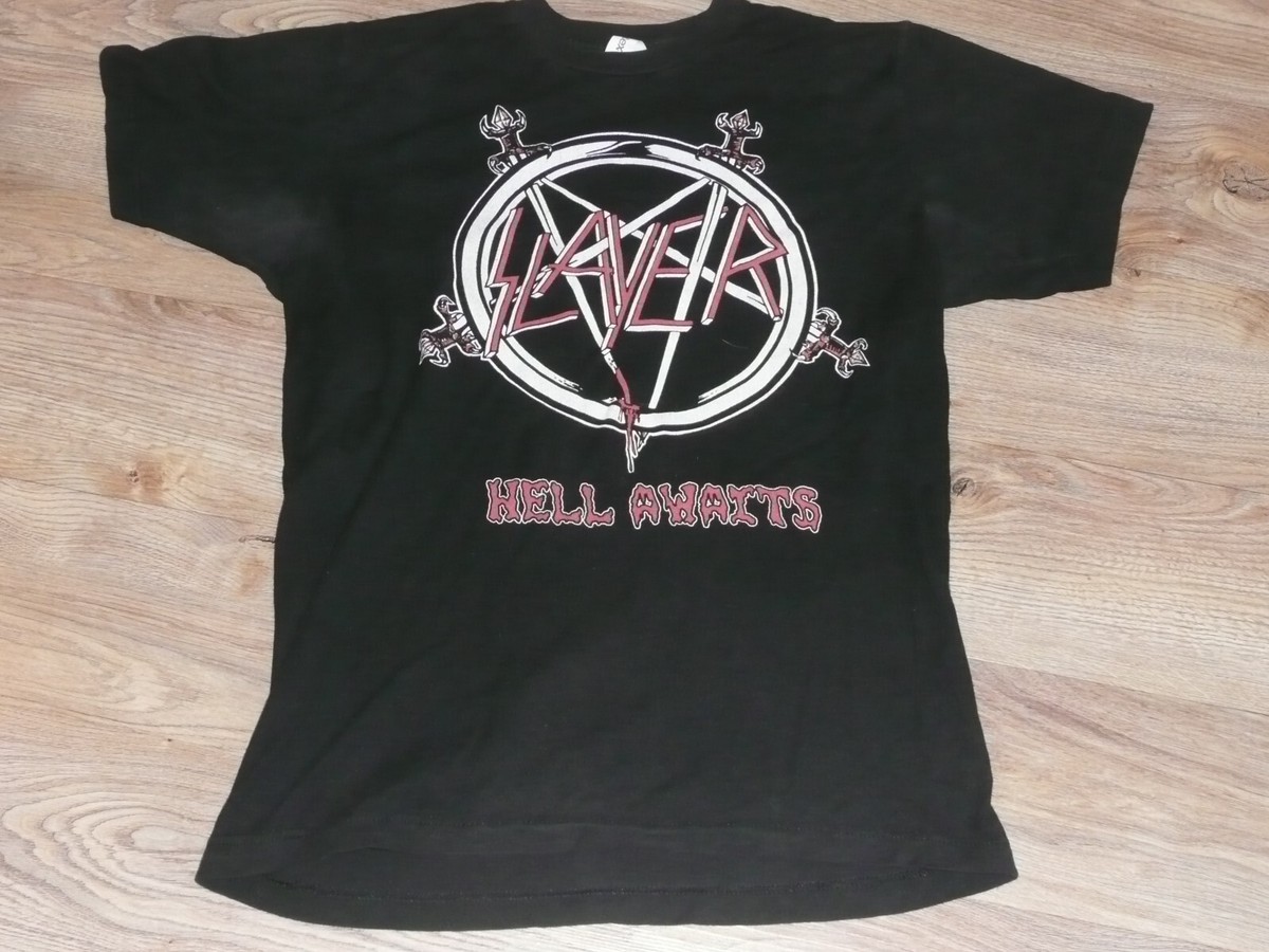 Slayer 1985 Hell Awaits Thrash Metal Rock Medium Reproduction