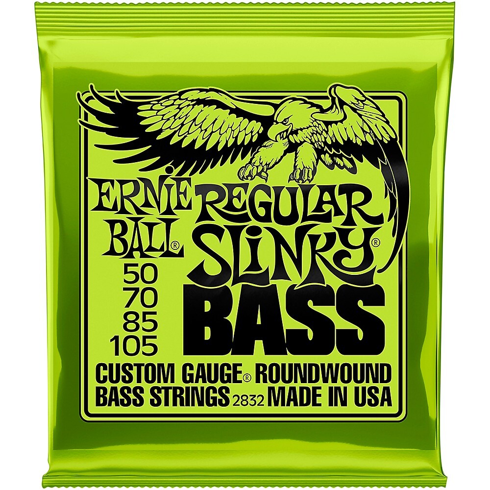 Ernie Ball 2832 Обычные обтягивающие басовые струны с круглой обмоткой