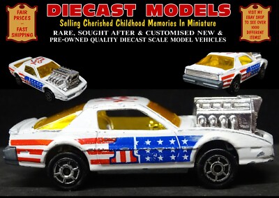 PONTIAC TRANS-AM HOT ROD; RARE VINTAGE 1:56 SCALE MAJORETTE DIECAST MODEL CAR