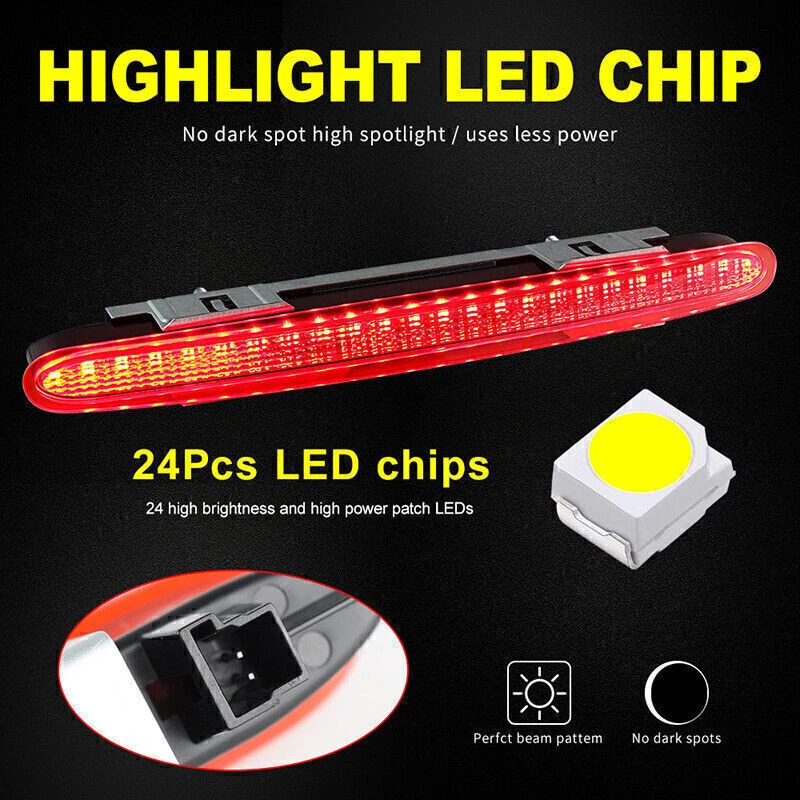 Для Mercedes Benz SL R230 SL500 2001-2012 третий 3 высоты стоп-сигнал лампа светодиодный - Изображение 4 из 4