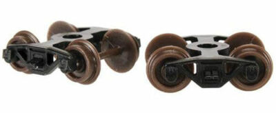 Atlas N Scale 22061 Friction Bearing Caboose Trucks – Pair – Black Plastic – 1:160