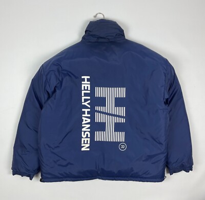 Vintage Men`s Helly Hansen Reversible Puffer Down Jacket