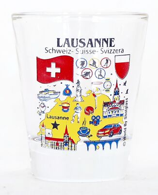 Lausanne Switzerland Great Swiss Cities Collection Shot Glass