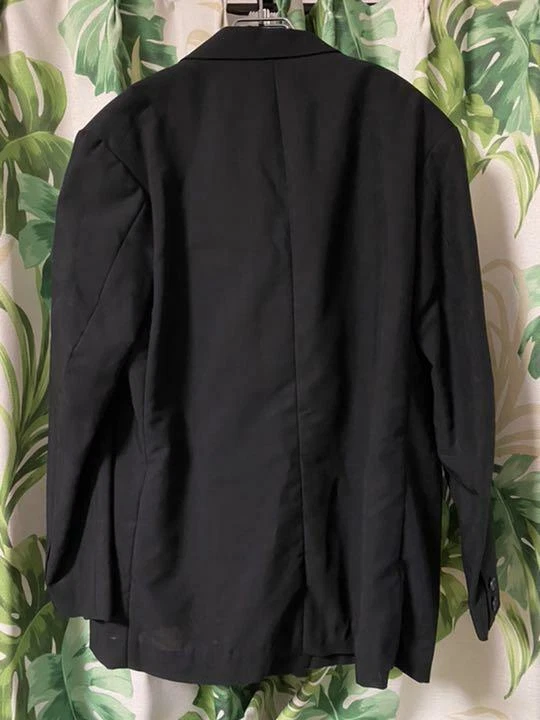 Yohji Yamamoto POUR HOMME Veste Broderie 1987SS Laine Taille S Noir Auth Homme - Photo 2/4
