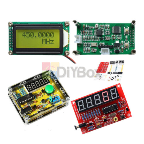 Crystal Oscillator Frequency Counter Tester meter 1Hz-50MHz 1MHz-1.1GHz DIY Kits - Picture 3 of 33