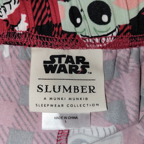 Neu Star Wars Slumber L Baby Yoda 2-teiliges rotes Pyjama-Set Munki Munki Oberteil Hose Neu mit Etikett - Bild 15 von 19