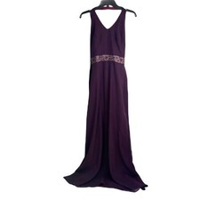 Jim Hjelm Occasions Formal Dress Sz 10 Purple Evening Elegant Embellished