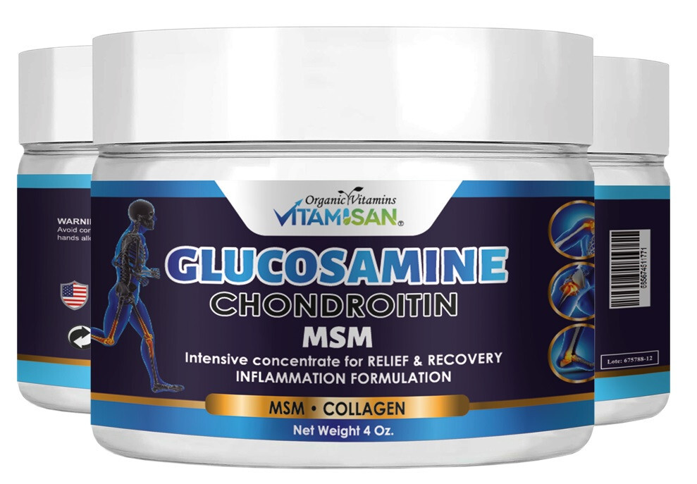 Glucosamine Chondroitin with MSM & Collagen Cream 4 Oz chondroitin eBay