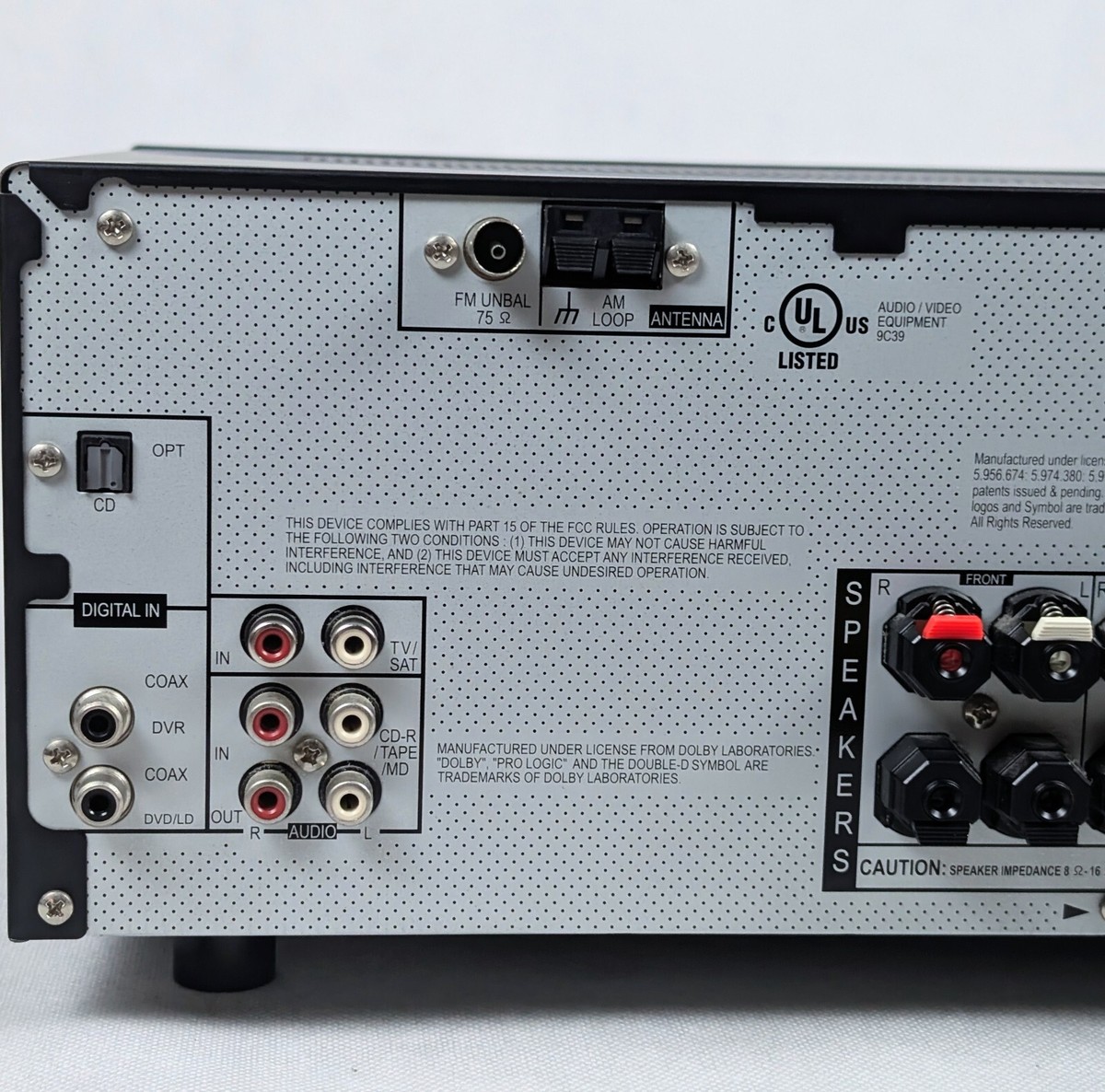 スピーカーAUDIO MULTI- CHANNEL RECEIVER SUBWOOFER MODEL SX-E330SW Pionner SX 218 Audio Multichannel Receiver TESTED - YouTube