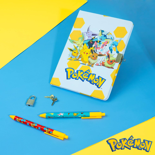 Pokemon Pikachu Lockable Diary Notebook w/ Key – Cute Gift for Kids Fans - Picture 3 of 12