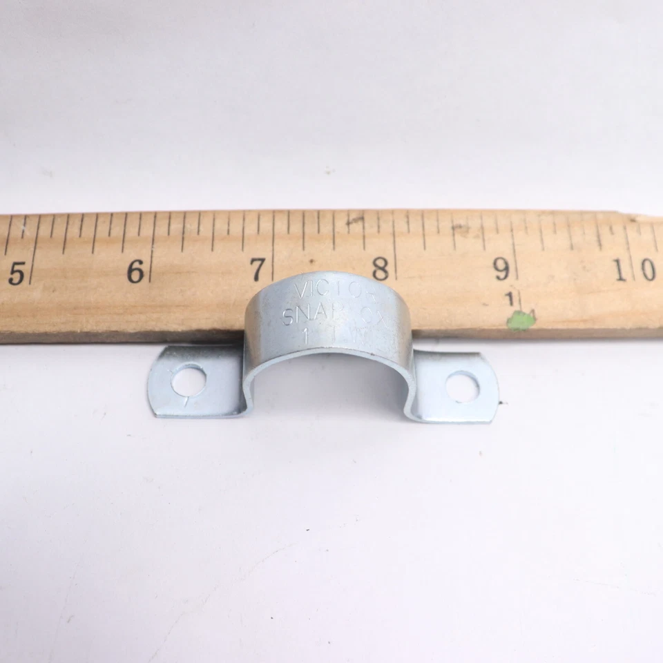 Victor Correa de Conducto de 2 Agujeros Acero Zinc Chapado 1" 1T.W. Foto 3 de 4