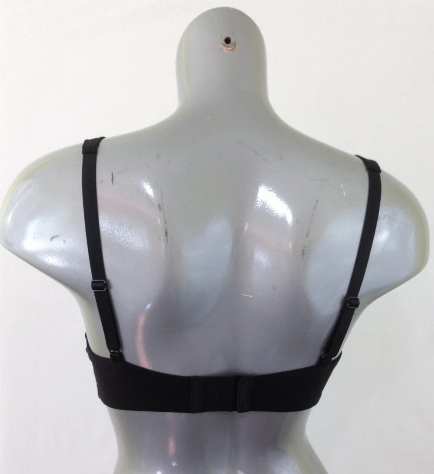 Sujetador de copa suave acolchado negro sin alambres Fruit Of The Loom para mujer talla 34D Foto 4 de 4