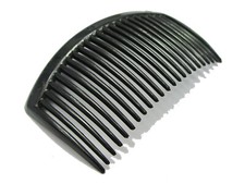 50 Pcs Black Plastic Smooth Hair Clips Side Combs Pin 82X50mm for Women