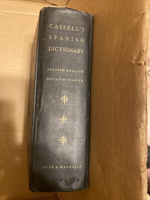 Cassells Spanish Dictionary SignedBy Hilda Diaz Bálart Mom Lincoln/Mario Vintage