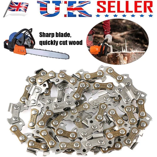 16'' Chainsaw Links Guide Bar Saw Chain 57 Drive Links 3/8 Pitch Gauge Replace