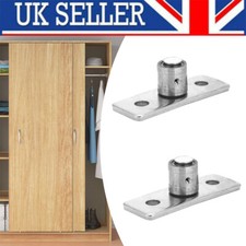 2x Barn Door Floor Guide Door Bottom Guide Wall Stay Roller Guides For Sliding