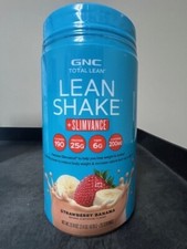 GNC Total Lean Shake Protein Powder Strawberry Banana 2.4 lb Tub Exp 08/2026 12.49 per gallon