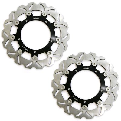 Rezo gewellte Bremsscheiben vorne Paar für Yamaha FZ6-N 04-06