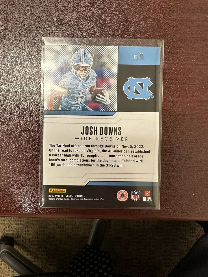 2023 Score - Protential #11 Josh Downs (RC) - Image 2 of 2