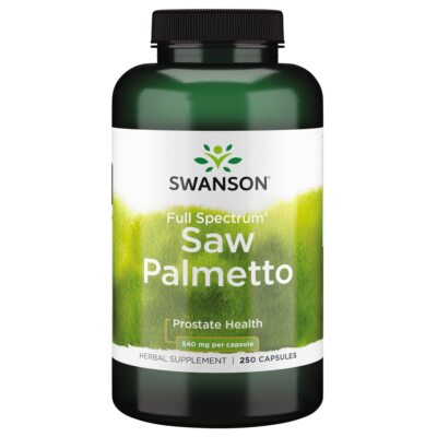 Swanson Saw Palmetto 250 Capsules Men's Prostate Hair Urinary Health Supplement