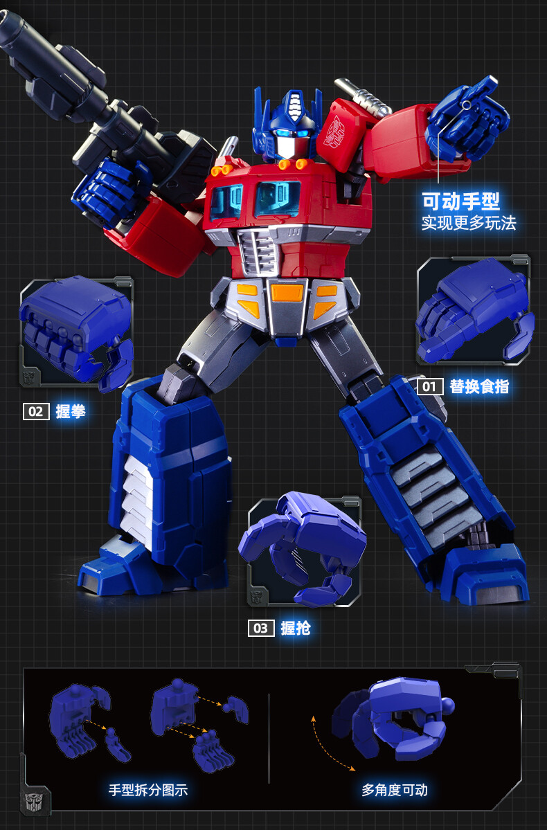 Bloks Transformers 40th Anniversary G1 Optimus Prime 18cm Action