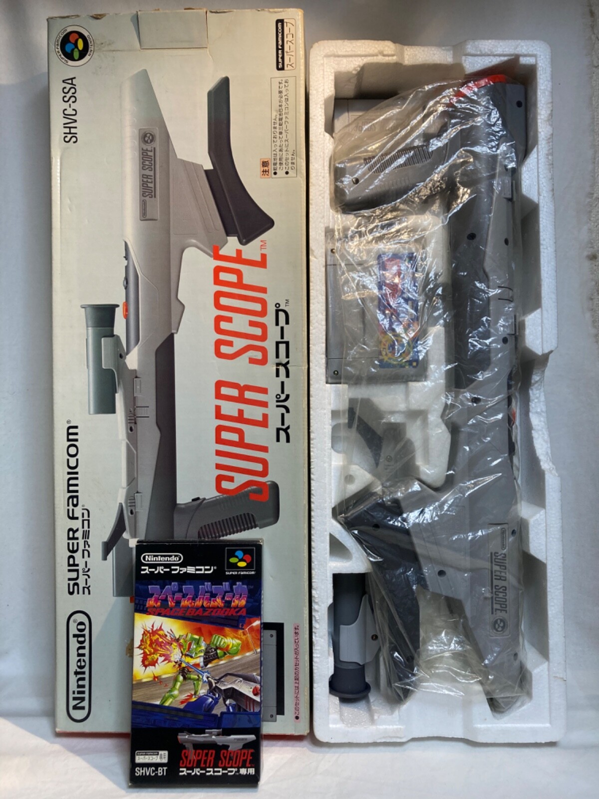 Super Scope 6 & Space Bazooka Game Nintendo Super Famicom SFC SHVC-SSA NTSC-J