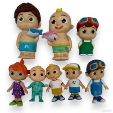 Jazzwares COCOMELON Family Figures Lot of 8 Moonbug Toys - Mixed Toy Set