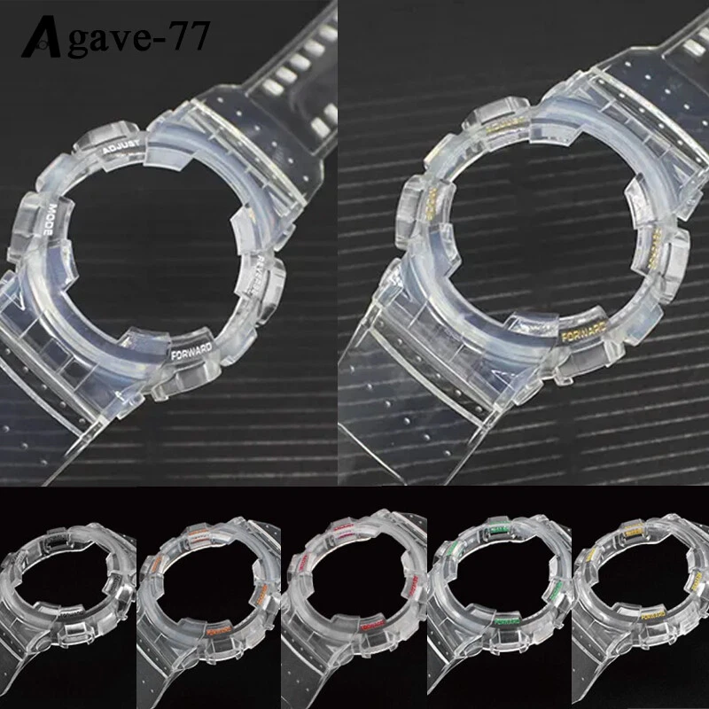 Correa de reloj transparente impermeable + funda para Casio G-Shock GA-100/GA-110 Foto 3 de 4