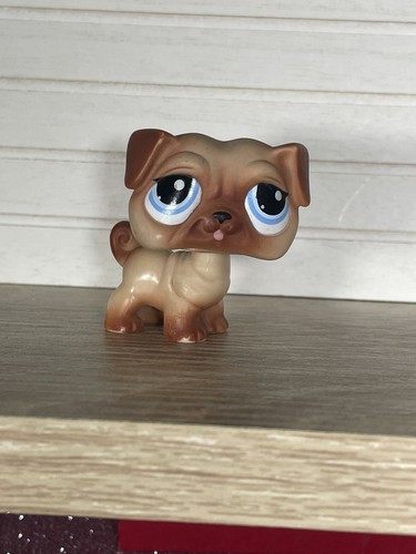 Littlest Petshop Hasbro - Chien Carlin N°623 - Figurine Avec Aimant - Blister