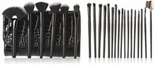 Pivoine Cosmetic Brush 23 Pieces With Case, Black, 1.77 Pound