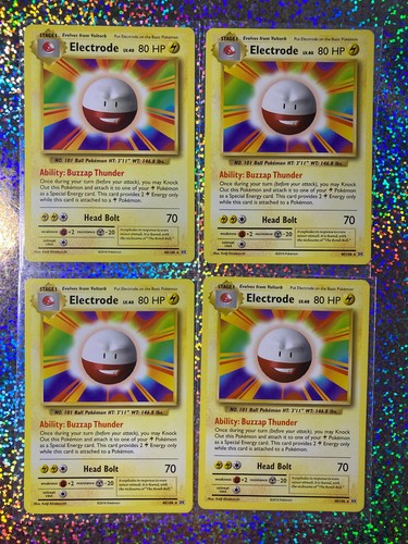 2016 Pokemon TCG XY Evolutions Rare Regular Non-Holo 40/108 Electrode (x4)