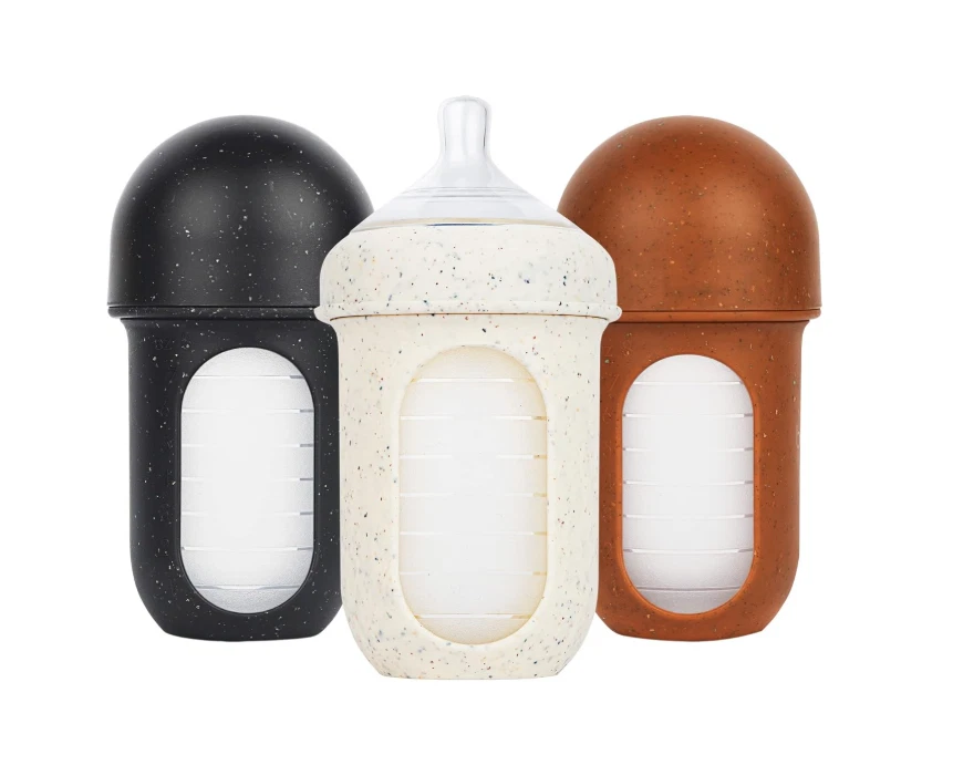 Boon Nursh, Silicone Pouch Bottle, Medium, 3 Months +, 3 Bottles, 8 oz Each