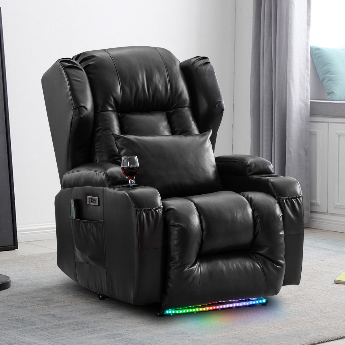 Buy Electric Recliner Chair With USB Charge Port, 360 Swivel Tray