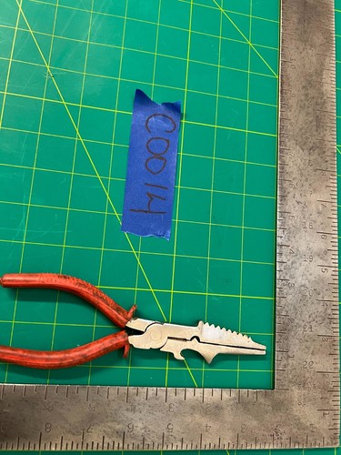 Vintage 7" Mitchell Multi Function Needle Nose Fishing Pliers Rubber Grip - Picture 2 of 5