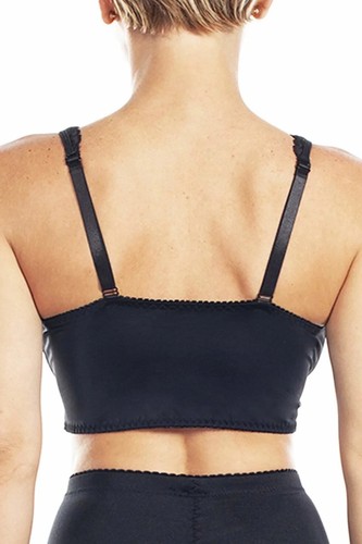 Rhonda Shear Molded Cup Lace Overlay Bra, Black, Medium - Picture 2 of 2