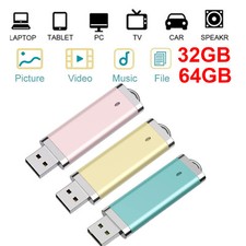64GB 32GB 3 Pack USB Flash Drive Thumb Drive Memory Stick for Storage Backup