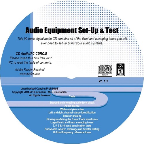 Audio Equipment Set-Up | Audio Rattles & Vibrations | Coloured Noise - 4 CD Pack - Picture 2 of 9