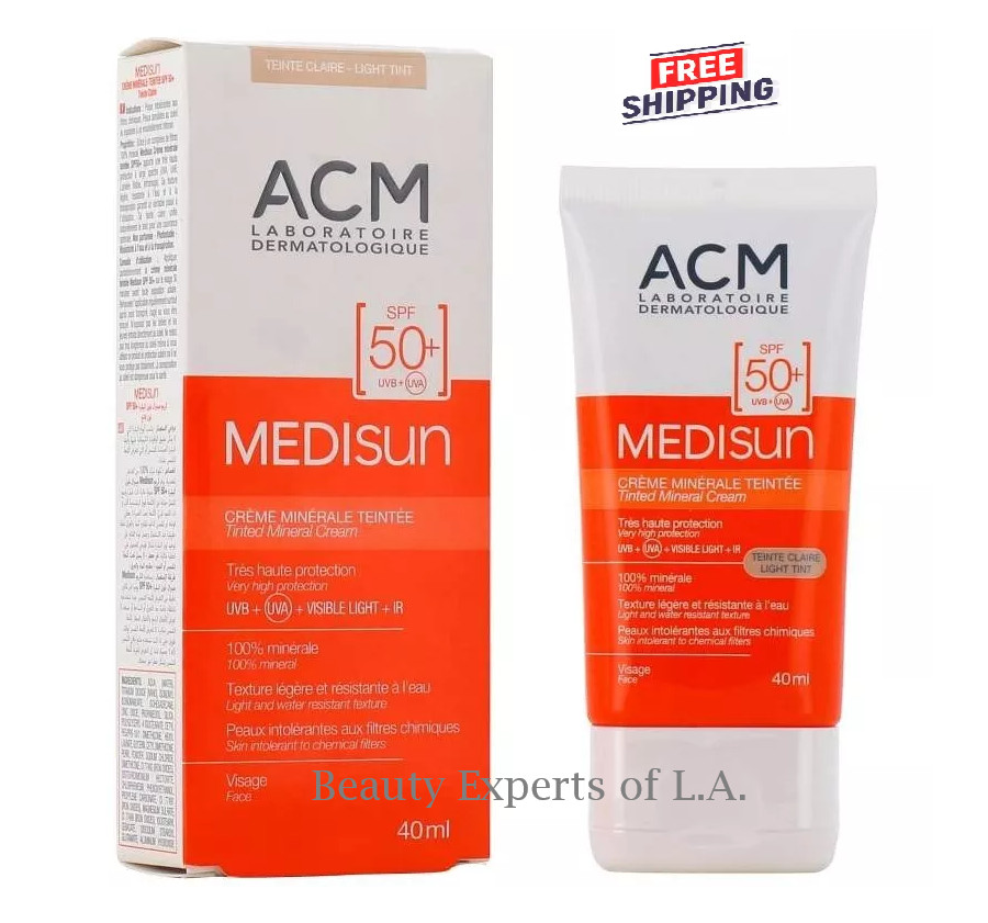 ACM Medisun Тонирующий минеральный крем SPF50 Легкий оттенок 40 мл Срок годности 052025 3390₽