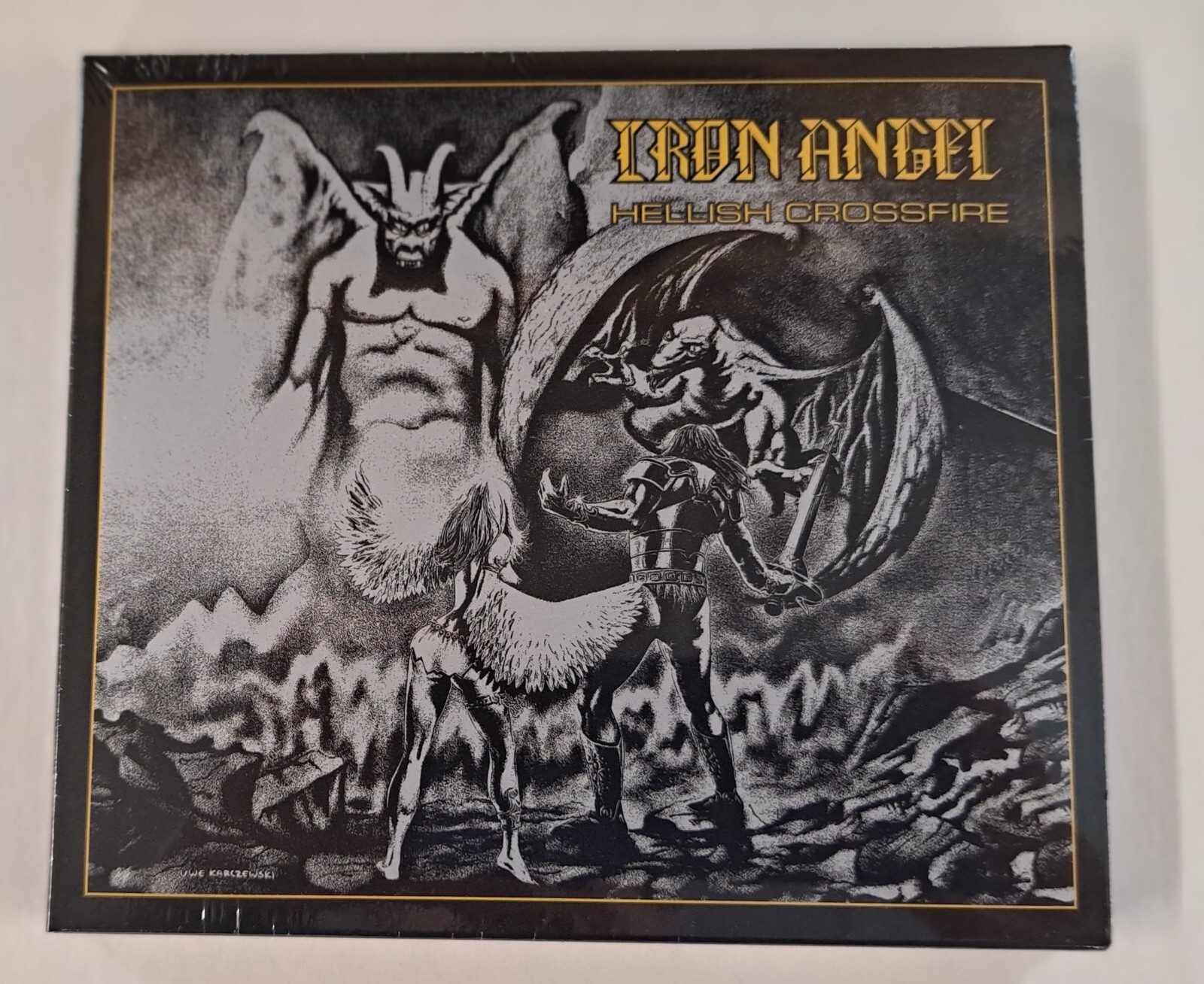 Iron Angel Hellish Crossfire 2023 Reissue Slipcase New CD High Roller Records